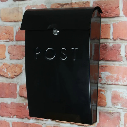 Black steel wall mounted