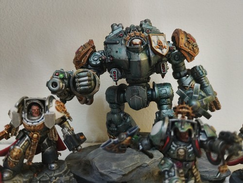 Prop painted grey knights - knights, army