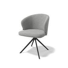 Modulax Lazio Willow Fresh Mobus Fabric Dining Chair with Swivel Base RRP £289