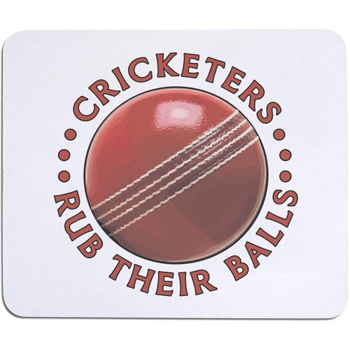 Cricketers rub balls mouse - rub,