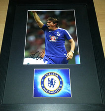 ANTONIO CONTE CHELSEA FOOTBALL SIGNED AUTOGRAPHED DISPLAY COA