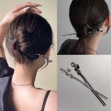 Vintage Style Hairpins Minimalist Metal Geometric Hair Stick Chopstick Hair Clip