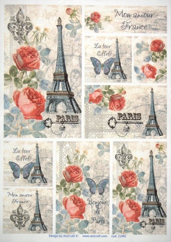 Vintage rice paper - rice,