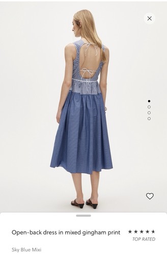 Crew open back - dress, in