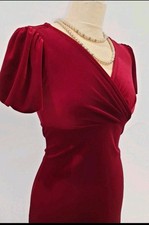 Vintage 1940s Style Red Velvet