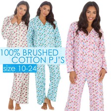 Ladies Pyjamas 100% Brushed