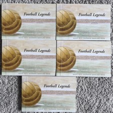 Football Legends Royal Mail Souvenir Postcard Books x 5