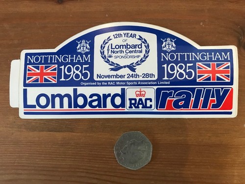 Lombard rac rally sticker - lombard,