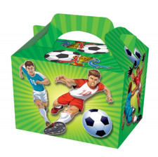 Football Design Party Lunch Boxes - Food toys Loot Kids Party Picnic Goodie Box