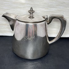Vintage Elkington & Co. Silver-Plated Tea Pot 1 1/2 Pint Inscribed ‘Cordy’s’