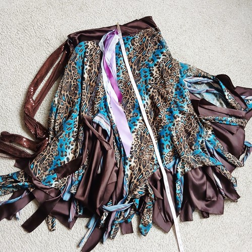 Quirky rag skirt long - long, hanky