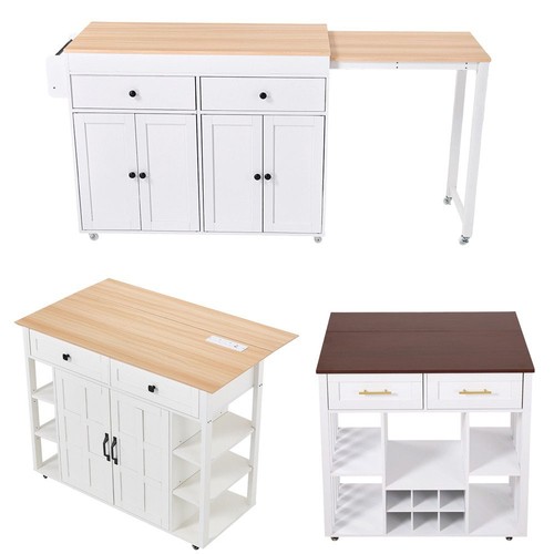 Rolling kitchen island - island, storage