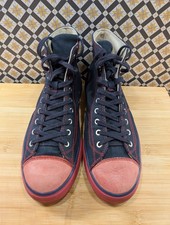 Visvim Jaipur Denim Skagway Men's Black Hi Top Trainers UK 8 Vans Converse