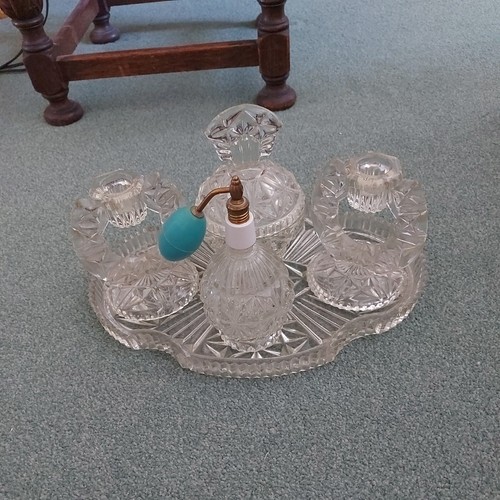 Vintage glass vanity dressing - vintage,