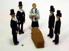 Painted Funeral Scene OO scale