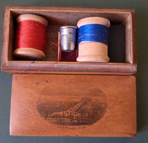 Mauchline ware sewing box - ware,