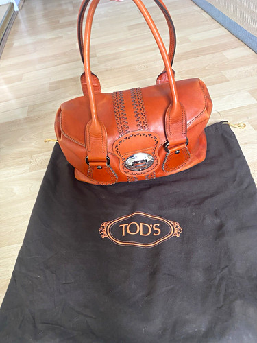 Tod tan orange leather - tod's, top