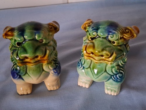 Pair chinese foo dogs 9cm - chinese,