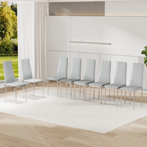 Leather dining chairs set - chairs,