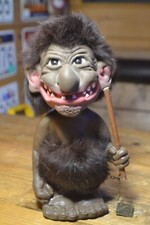 Vintage 1960's HEICO West Germany Nodder Bobble Head Troll Figure - Rare