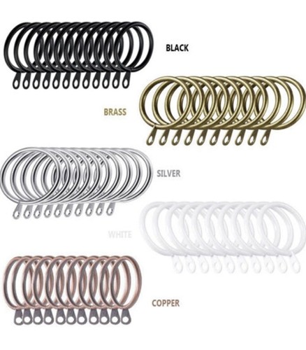 Pack metal curtain rings - 12,