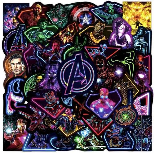 Cartoon marvel 10pcs stickers - marvel,