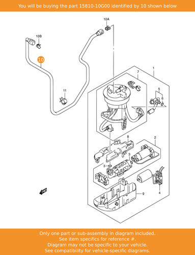 Suzuki hose fuel - suzuki, fuel,