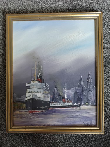 Painting liverpool docks - painting,