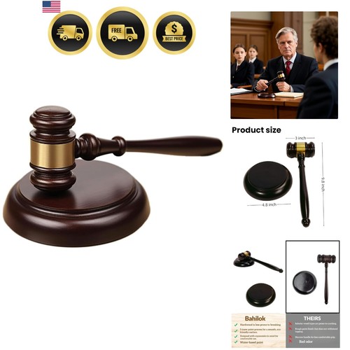 Wooden gavel and sound - gavel,