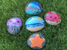Hand Painted Beach Pebbles