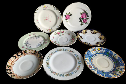 Side plates saucers - x, &
