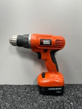 Black and Decker cordless drill screwdriver 12v with battery