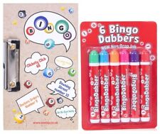 Bingo Board & 6 Coloured