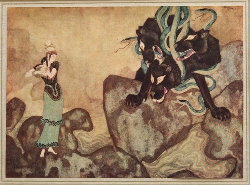 Edmund dulac antique mounted - antique,