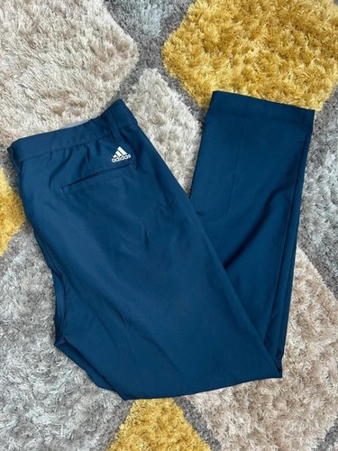 Adidas navy golf trousers size
