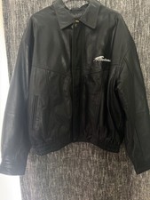 Leather Coachman Bomber Jacket Black XL  Great Condition