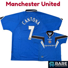 MANCHESTER UTD 1996-97 AWAY 3rd FOOTBALL SHIRT XL ADULT (V GOOD) CANTONA No7