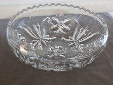 Vintage Cut  Crystal   8.5"