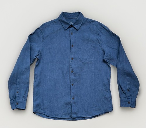Linen shirt mens size m - linen,