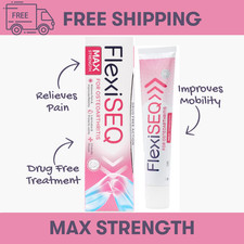 FlexiSEQ Max Strength Topical Gel for Osteoarthritis, Drug Free, for All Joints