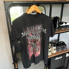 1998 VINTAGE MEGADETH CHAOS COMICS T SHIRT BLACK MEDIUM