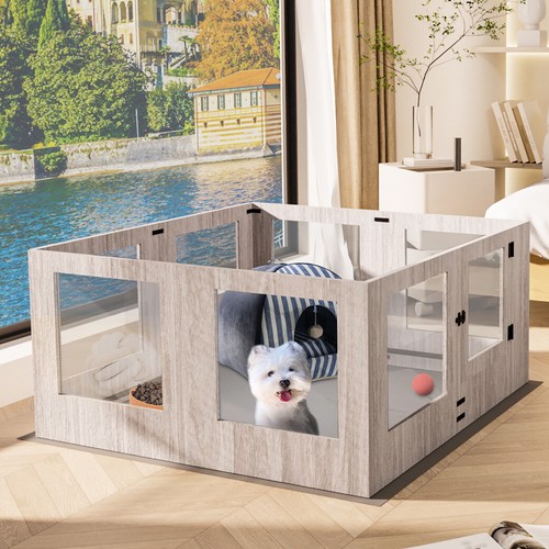 Tempered glass dog playpen - tempered,