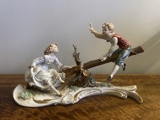 Large Capodimonte porcelain