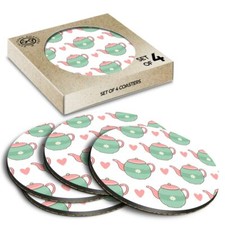 Boxed round coasters - 4,