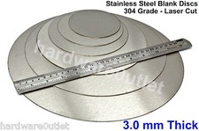 X 3 mm Thick STAINLESS STEEL