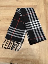 Cashmere Scarf black check pattern, amazingly soft.