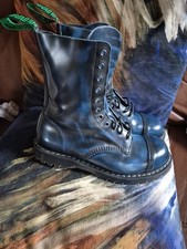 Solovair Boots  11 eyelet navy