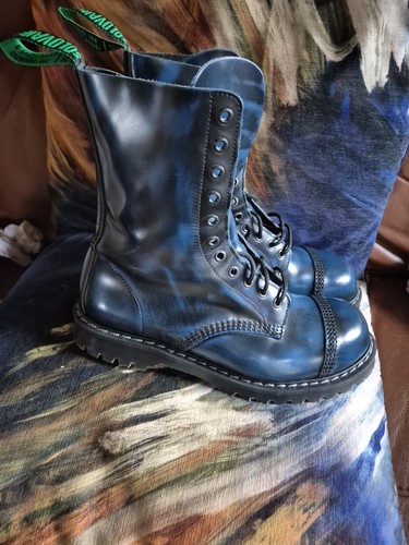 Solovair boots eyelet navy - 11,