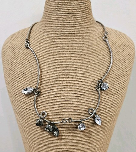 Pilgrim silver tone crystal - silver,