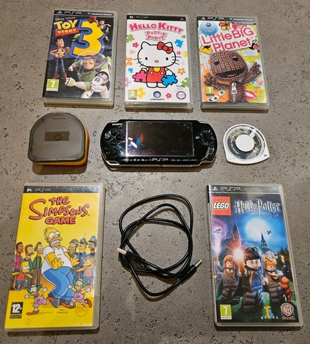 Sony psp 3003 black six - 3003, games